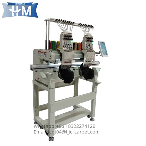 High Quality Digital Hat Flat 9/ 15 Needles 2 Head Embroidery Machine