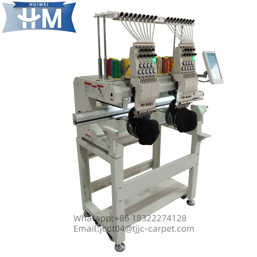 Automatic Two Heads 9 Needles Easy Operate Cap Embroidery Machine