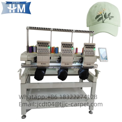 Fully Automatic Computer 12 Needles 3 Head Embroidery Machine