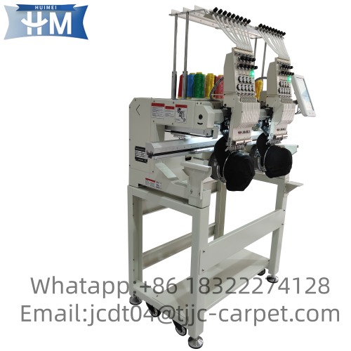 Professional Hot Sale High Efficiency Computerized 2 Head Embroidery Machine