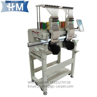 Automatic Two Heads 9 Needles Easy Operate Cap Embroidery Machine